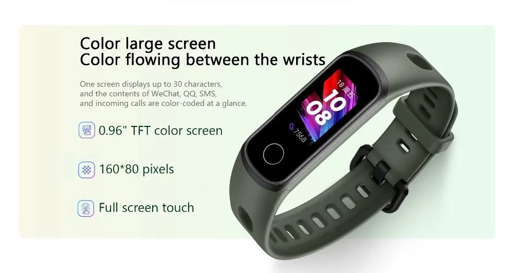 Браслет Honor Band 5i, умный браслет, зарядка через usb, контроль музыки, контроль уровня кислорода в крови, спортивный фитнес-браслет, бегущий трекер