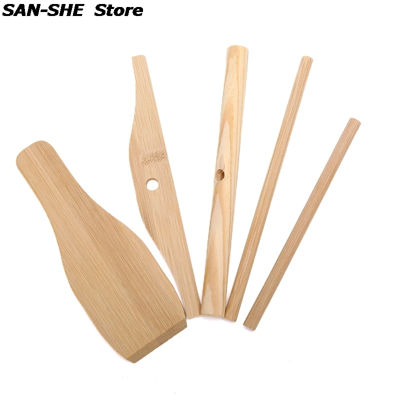 basic baking tools 1/3pcs Pancake Cooking Utensils Wooden Crepe Spreader And Spatula Tortilla Rake Batter Spreading Tools baking scraper