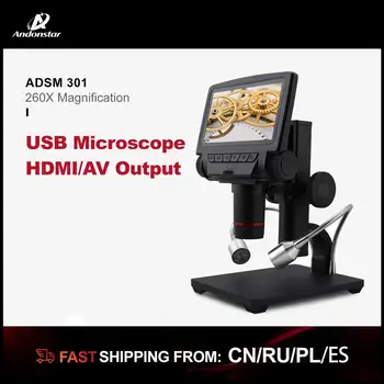 

ANDONSTAR 1080P NEW hdmi microscope Camera long object distance digital microscope for mobile phone rapair soldering tool bga