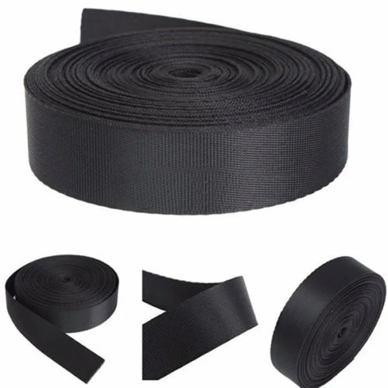 

10 yards 25mm Canvas Ribbon Belt Bag Webbing Nylon Webbing Knapsack Strapping Sewing Bag Belt Accessories