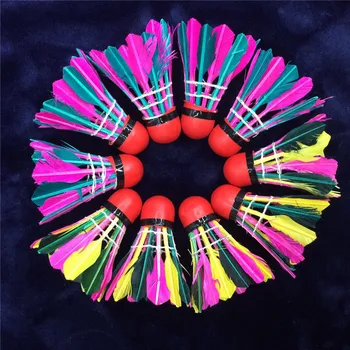 

11pcs Duck Feather Foam Head Badminton Balls Training Shuttlecocks Indoor Outdoor Sports