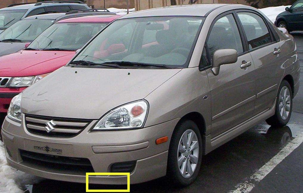 Высококачественная передняя крышка бампера(черный) 71712-54GA0 для Suzuki Liana, Aerio