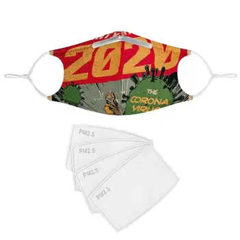 

2020 fashion 4Pcs Filter Masks Carbon Insert Anti-dust Masks Washable Reusable Face Mask Non-disposable Moth Mask