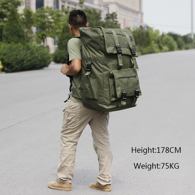 Weglaten gisteren twee 110L to 120L Large Capacity Outdoor Military Tactical Backpack Waterproof  Breathable Oxford Camo Rucksack Travel Climbing Bag|Climbing Bags| -  AliExpress