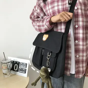 

Women Fashion Shoulder Bags Multifunction Canvas Crossbody Bag Retro Handbags Travel Shoulder Messenger Bags Leisure Package