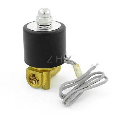 PT 1/" 2 порта 2 способ Латунный Водяной кран контроль соленоида магнитный клапан DC 24V