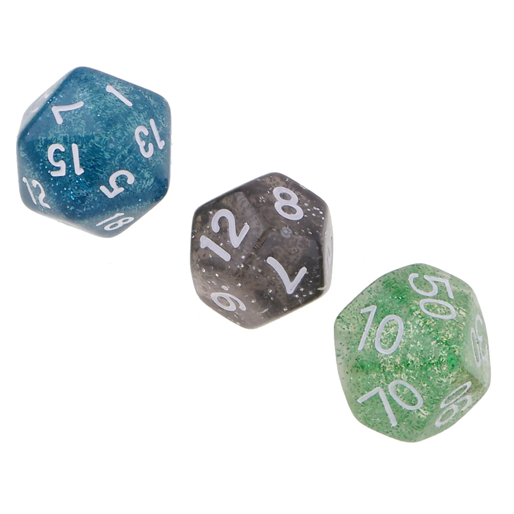 7Pcs 16mm Dice d20 d12 d8 d10 d6 d4 Die Polyhedral for D&D Wargaming Players