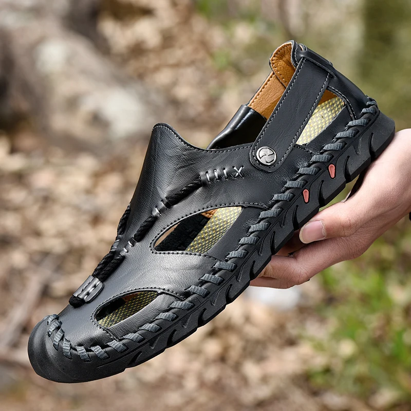 Летние мужские сандалии Пляжные Chaussure Homme Мужская повседневная обувь Удобные Hombre