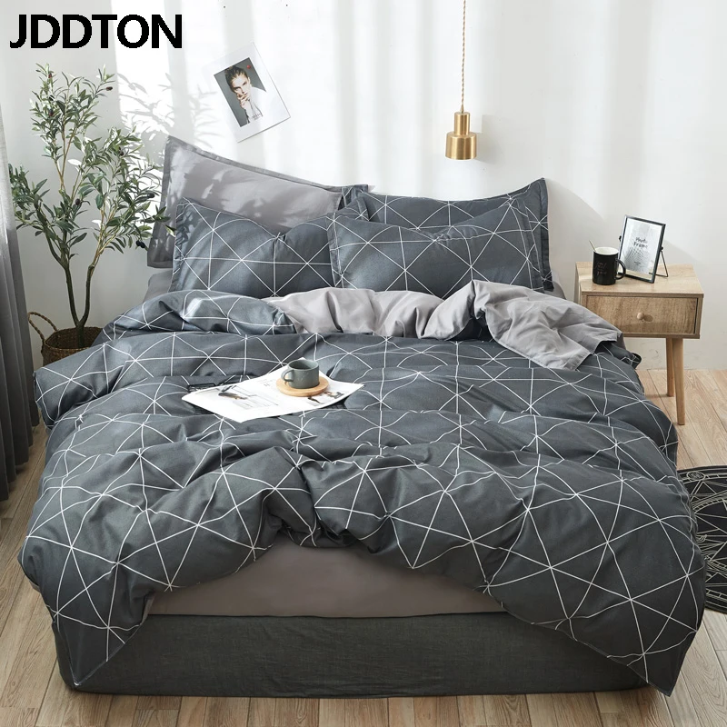 JDDTON 2020 New Bedding Set Classic 4pcs/set Bed Linen Duvet Cover Set AB Side Bed Sheet Set Pillowcase Cover BE039 JDDTON 2020 New Bedding Set Classic 4pcs/set Bed Linen Duvet Cover Set AB Side Bed Sheet Set Pillowcase Cover BE039