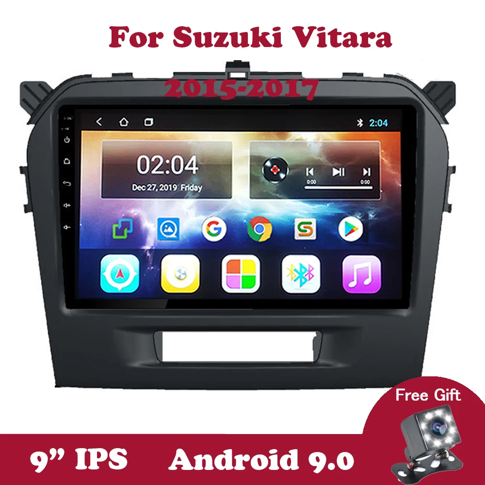 

Android 9 For Suzuki Vitara 2015 2016 2017 Radio Multimedia Video Player 2Din 9" IPS Split Screen AM WIFI DAB DVR Autoradio DVD