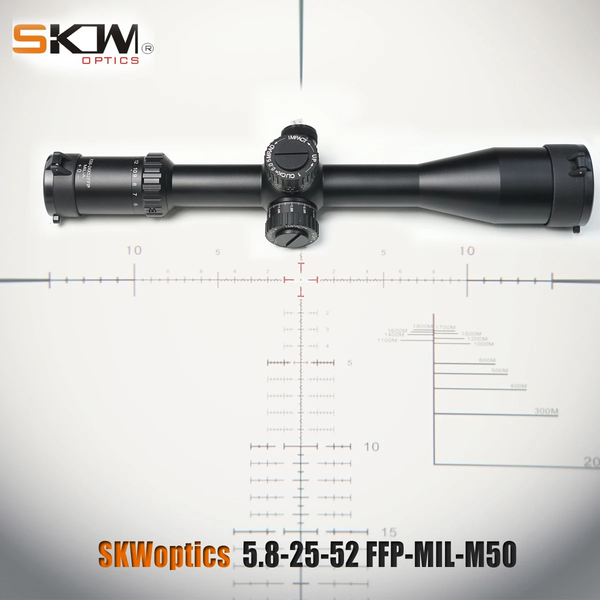 Оптический прицел SKWoptics 5.8 25x52FFP устройство для охотничьего прицела с первым