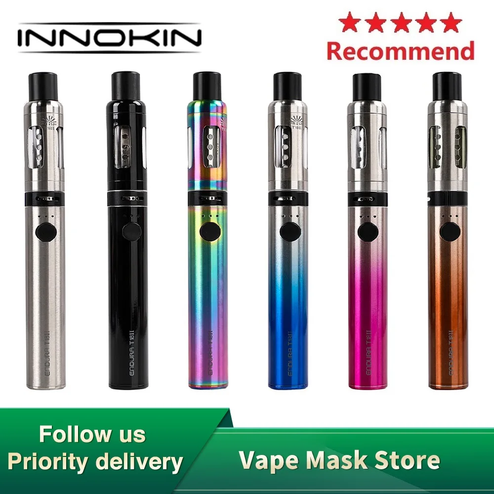 Оригинальный комплект для ручки Innokin Endura T18 II wi/ 1300 мАч 2 батарея 5 мл бак три уровня