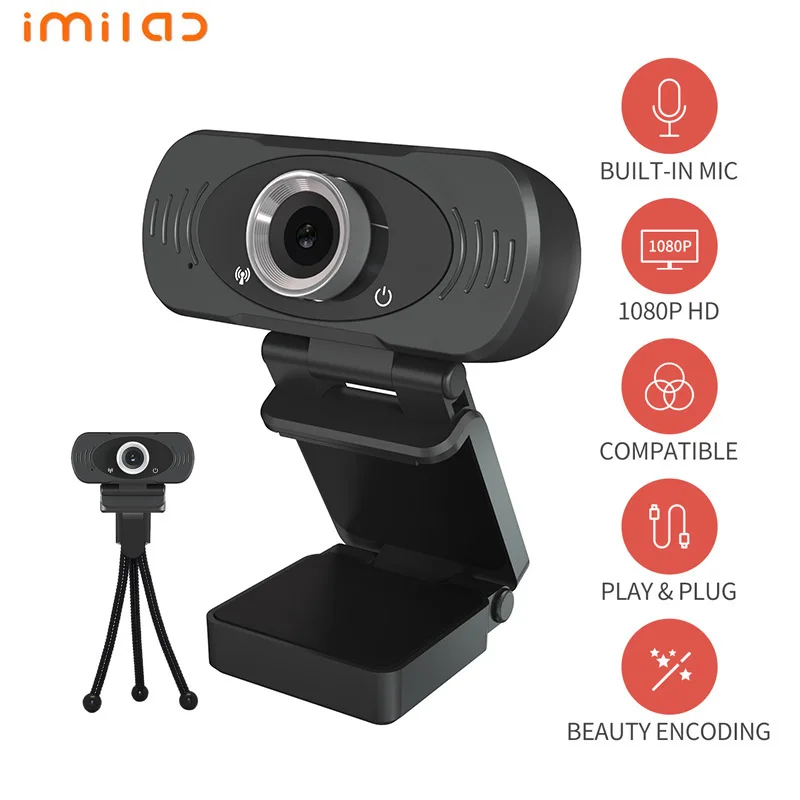 1080P камера IMILAB 2MP С микрофоном usb веб HD играть и подключите настольных Smart Tv для потокового видео вызов