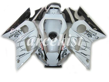 

New ABS fairings Kits Fit for Yamaha YZF R6 1998 1999 2000 2001 2002 fairing set R6 98 99 00 01 02 Custom white black corona