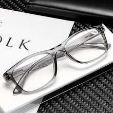 Квадратные очки для чтения для мужчин и женщин, линзы из смолы, очки для дальнозоркости+ 1,0+ 1,5+ 2,0+ 2,5+ 3,0+ 3,5+ 4,0+ Uniesx