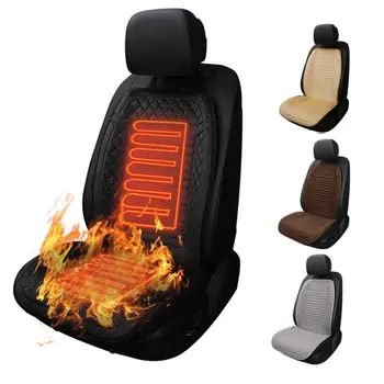 

12V Car Heated Seat Cushion Universal Car Seat Cover With 2 Levels Heating Pad Winter Warmer Electric Heating Car Seat Cushion