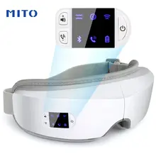 MITO светодиодный массажер для глаз нагретое давление воздушным потоком Вибрация массажер для глаз Bluetooth Вызов и MusicCan снимает усталость глаз MITO светодиодный массажер для глаз нагретое давление воздушным потоком Вибрация массажер для глаз Bluetooth Вызов и MusicCan снимает усталость глаз