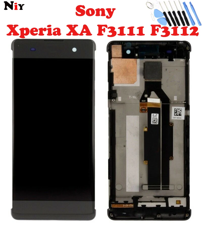 

Sony Display LCD Komplett mit Rahmen fÃ¼r Xperia XA F3111 F3112 Schwarz Ersatz