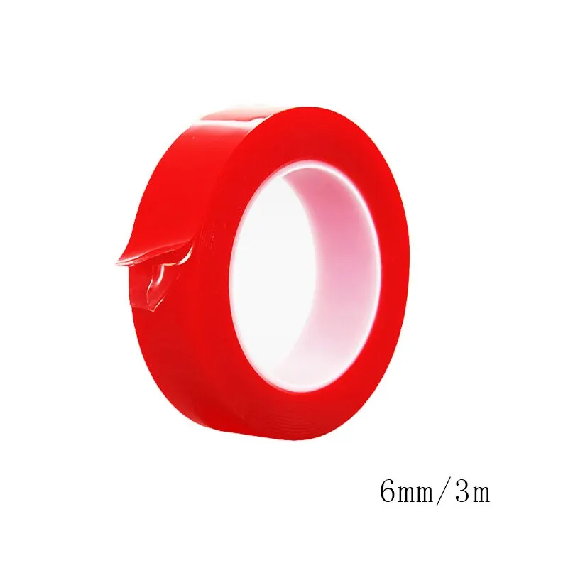 

1PC 6-20mm 3m Resistant Acrylic Double Sided Adhesive Strong PET Tape Roll Clear Sticker For Car/Cell Phone Repair New