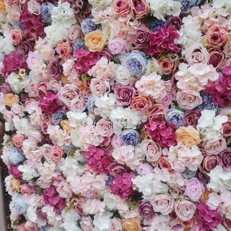 SPR Customizable Artificial Rose Flower Wall For Wedding Decoration