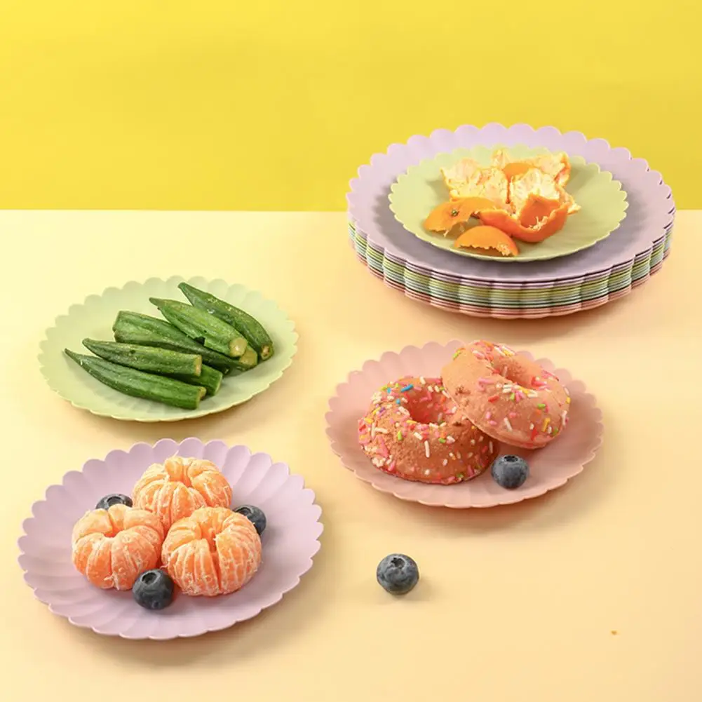 Cake Plate Reusable Dessert Tray Plastic Multi-use Unique Creative Lace Decor Cake Plate