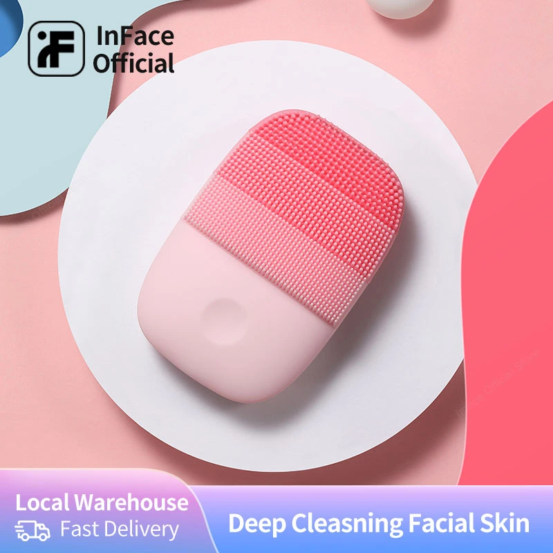 InFace – głęboko oczyszczająca elektryczna szczotka do twarzy., soniczne urządzenie do pielęgnacji skóry, silikon