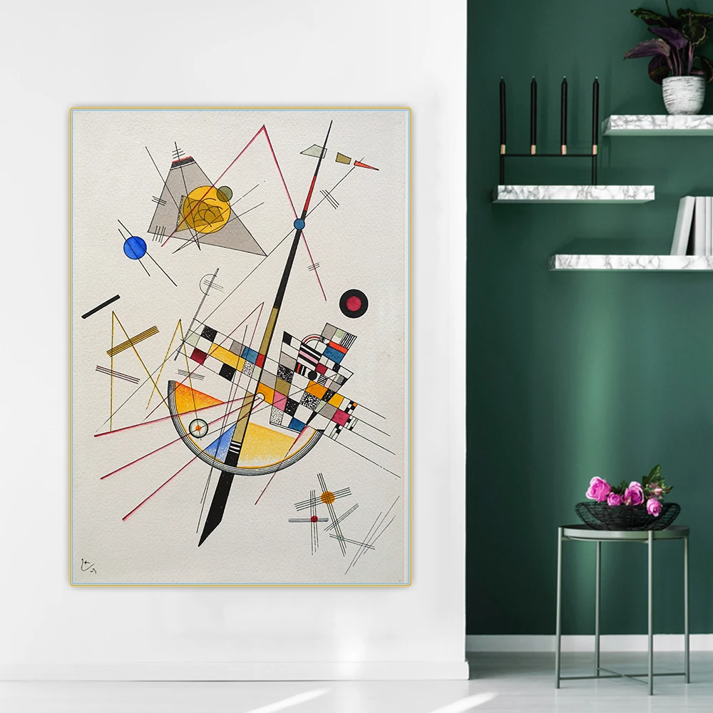 Citon Wassily Kandinsky 》 изысканное напряжение Абстрактная Картина на холсте масляная