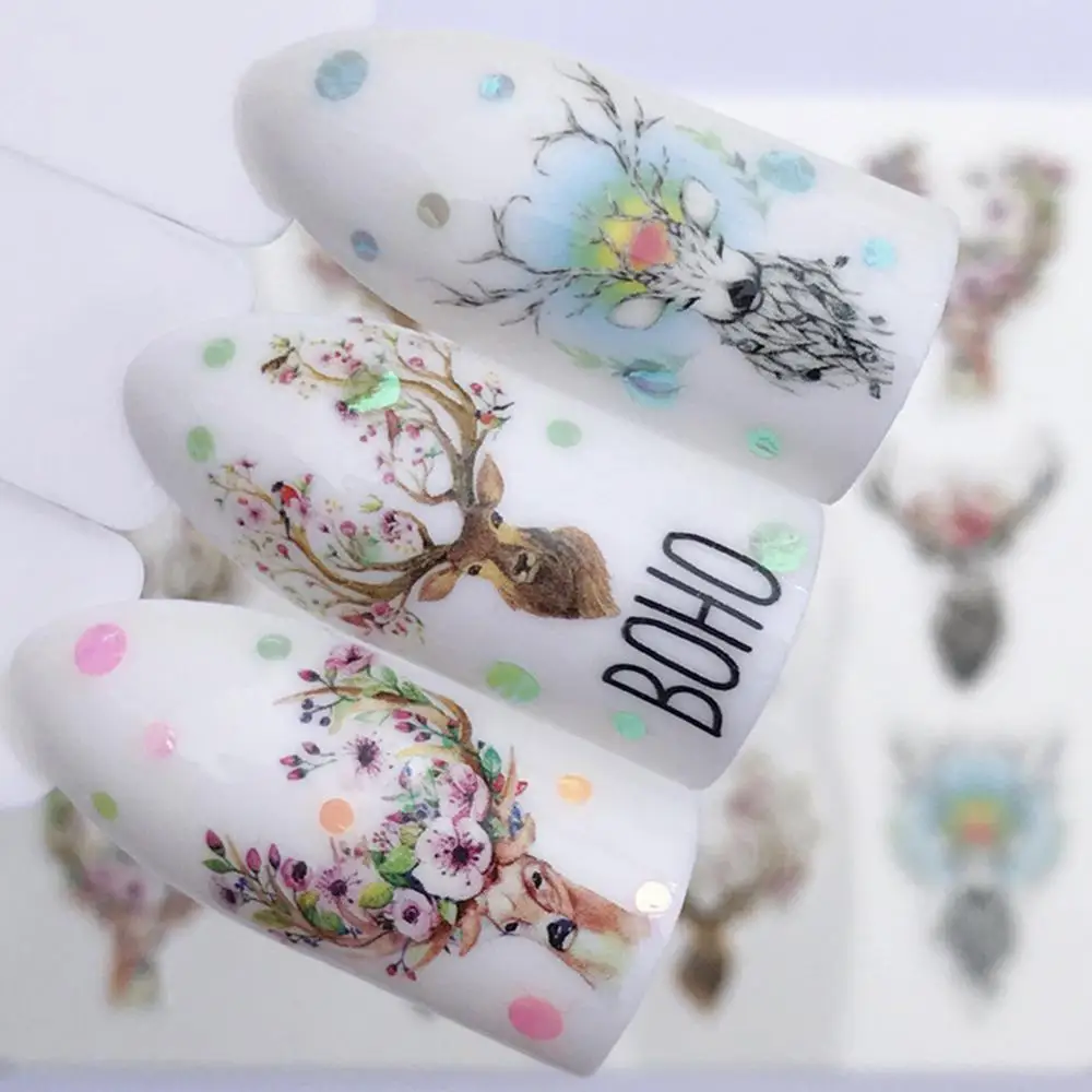 1 шт Женская новая наклейка для ногтей Кошка водная переводная горка наклейка для ногтей советы для декора Etiqueta do prego - Цвет: Nail Sticker 11