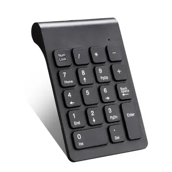 

2.4GHz Wireless Numeric Keypad 18 Keys Digital Keyboard for Accounting Teller Laptop Tablets