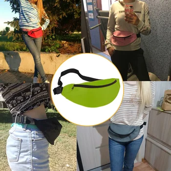 

Fanny Pack for Women Men Waist Bag Unisex Waist Bag Belt Bag Zipper Pouch Packs green