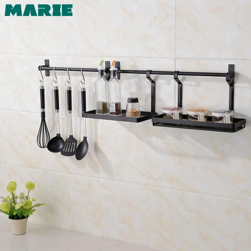 Кухонная полка для хранения с чашкой настенный держатель бутылка специй нож