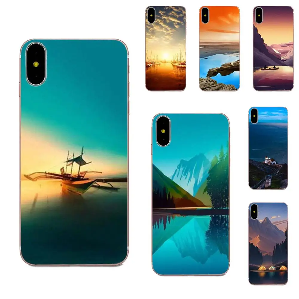 Для Samsung Galaxy A51 A71 A81 A90 5G A91 A01 S11 S11E S20 Plus ультра ТПУ Защита для экрана красивая лодка |