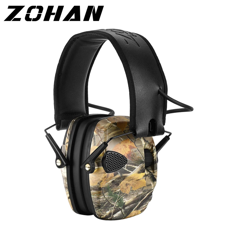 ZOHAN-orejera electrónica táctica para caza, auriculares con reducción de ruido, protección auditiva, NRR, 22db