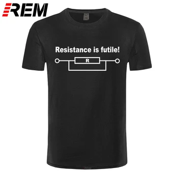 

REM RESISTANCE IS FUTILE FUNNY PRINTED MENS TSHIRT BORG SLOGAN STAR BIRTHDAY