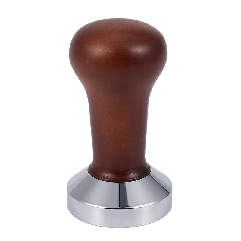 Coffee Tamper Wooden Handle Barista Espresso Machine Grinder 51mm for and Powder Hammer | Дом и сад