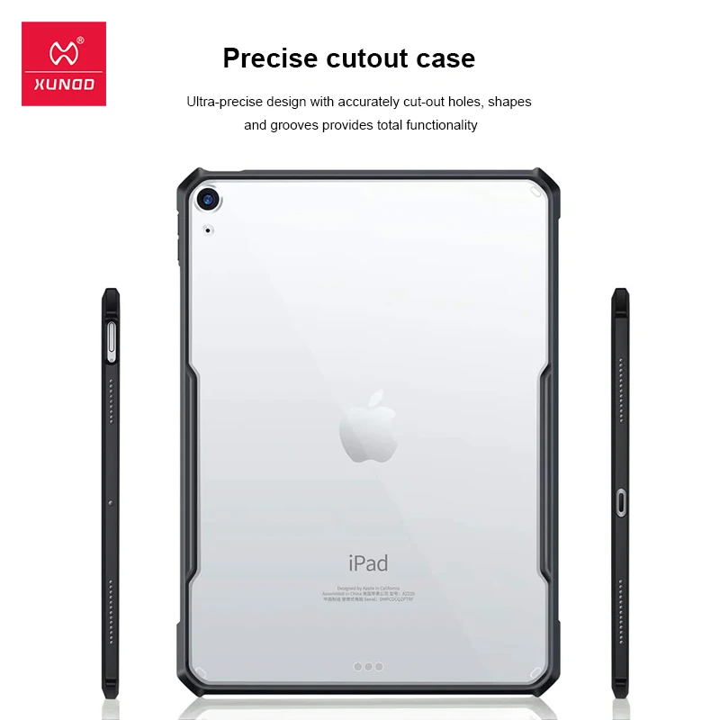 Xundd Tablet Estojo de Protecção para Ipad Pro 11 12.9 Air4 Air3 10.2 10.5 10.9 Mini Ipad9 Caixa Transparente Case à Prova de Choque - Imagem 4