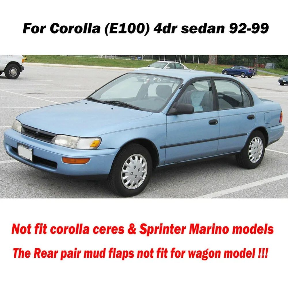 Брызговики передние задние брызговики для Toyota Corolla Sedan 1993-1998 E100 AE100 AE102 101 Автомобильные Брызговики