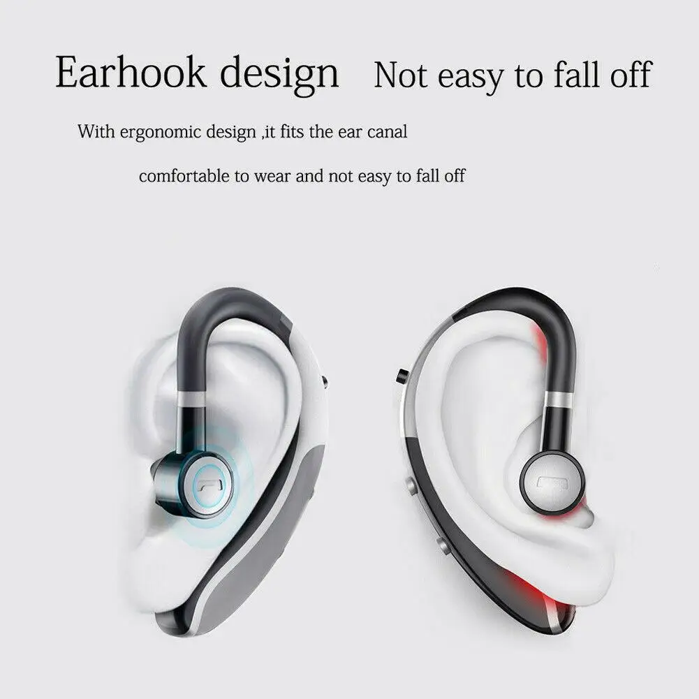 Wireless Bluetooth Headset Headphone Stereo Earphone Handsfree Call with Mic for Samsung S20 S10 S9 S8 iPhone 11 XR XS X 8 7