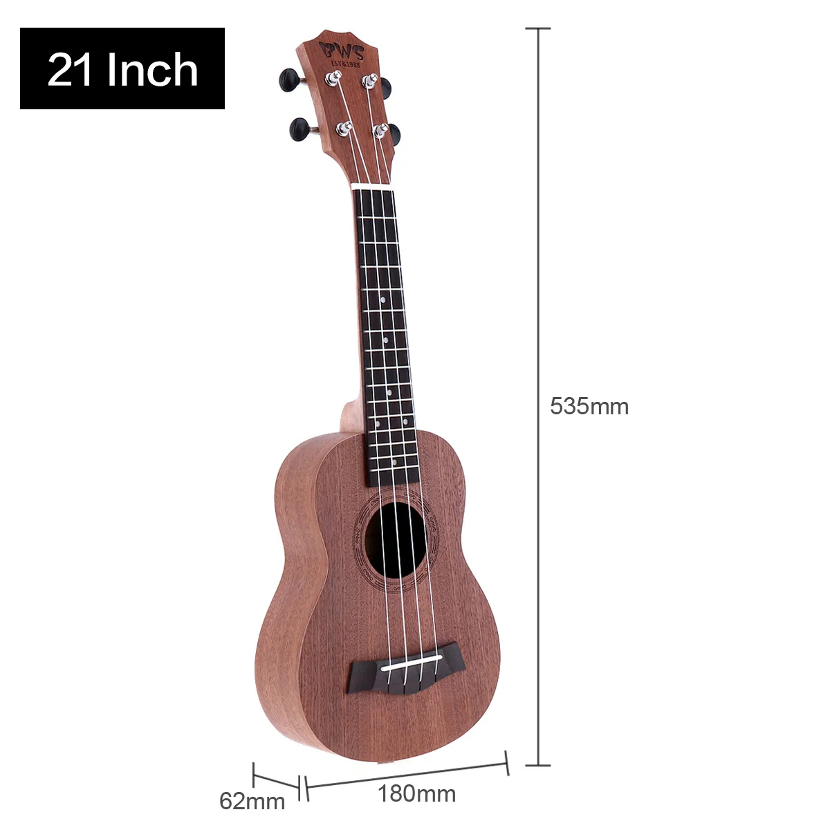 Cordas em Mogno Cortada de 4 Ukelele Acústico Tenor Partes Guitarra Haviano Soprano 212326 - Image 3