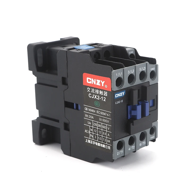 CJX2-1211 LC1 AC 12A 18A 25 32A 접촉기, 3 상 3 극 1NO + 1NC 코일 전압 380V 220V 110V 36V 24V 50Hz 60Hz 레일 설치