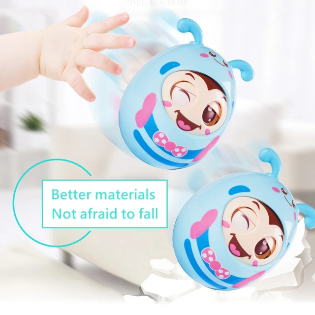 Baby Rattle Mobile Doll Bell Blink Eyes Teether Toy Fun for Newborns Gift Baby 0-12 Months Toys Babies Interactive Toys for Kids 4