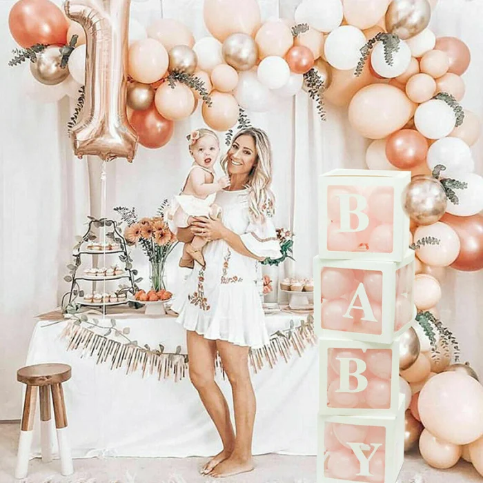 4 шт./компл. Baby Shower вечерние декоративный шар коробка прозрачный картонная коробка, рождественский подарок, FPing в