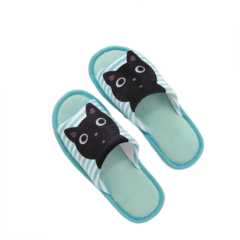 Милые летние тапочки с кошкой Millffy крутые домашние большие размеры