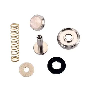 

6pcs Trumpet Repairing Parts Top Screw Cap Metal Prime Finger Button with Spring