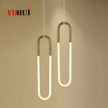 

Modern Simple Decorative pendant light lamp bedroom shop store cafe restaurant LED brass hanging drop suspended lamp lighting