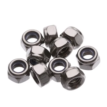 

Stainless Steel Hardware Self-locking Nut Nylon Lock Nut Locknut Slip Nylon Hex Nut M4 M5 M6 M8 M10 M12