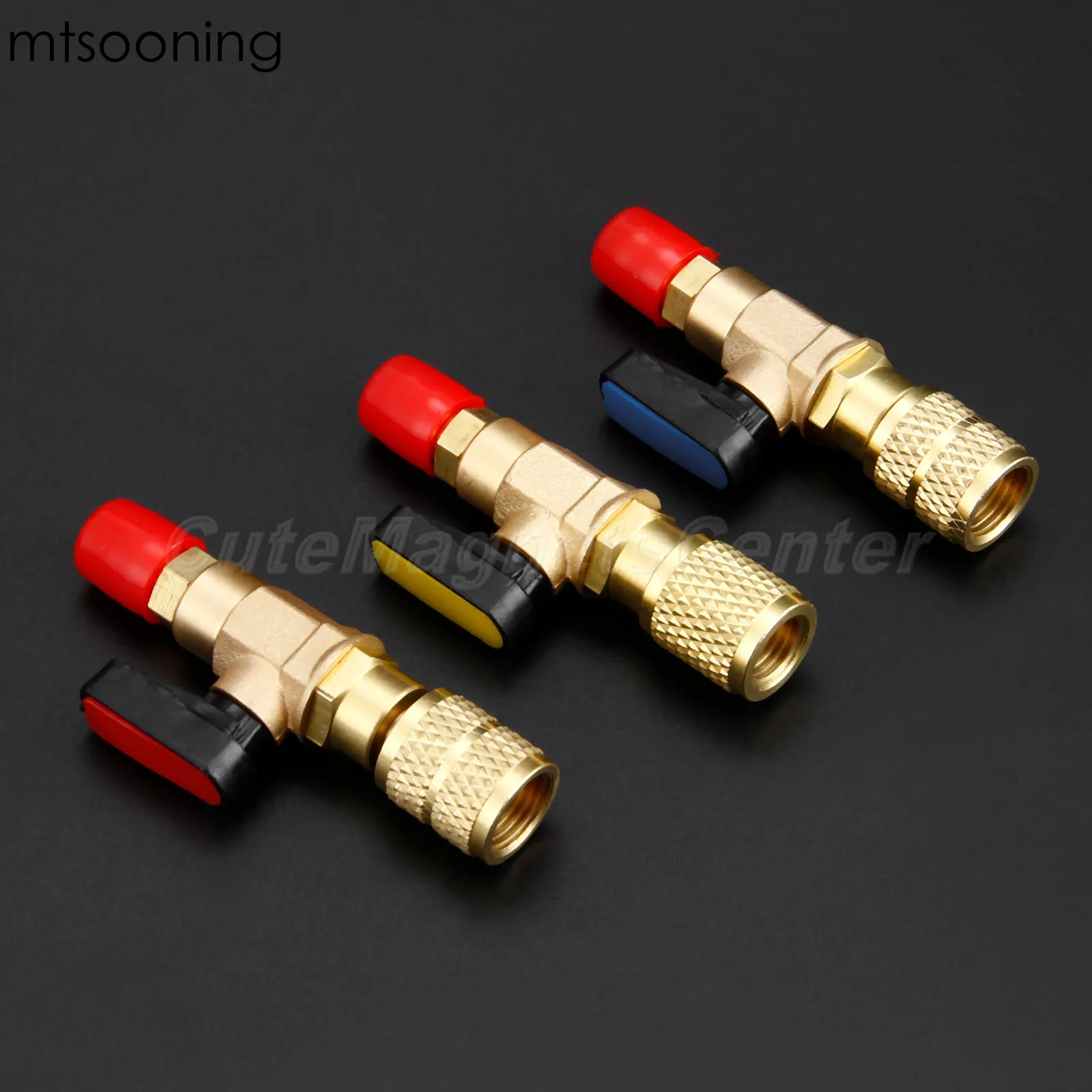 Mtsooning 3 шт. прямой запорный клапан HVAC датчики R410A клапаны адаптер для хладагента