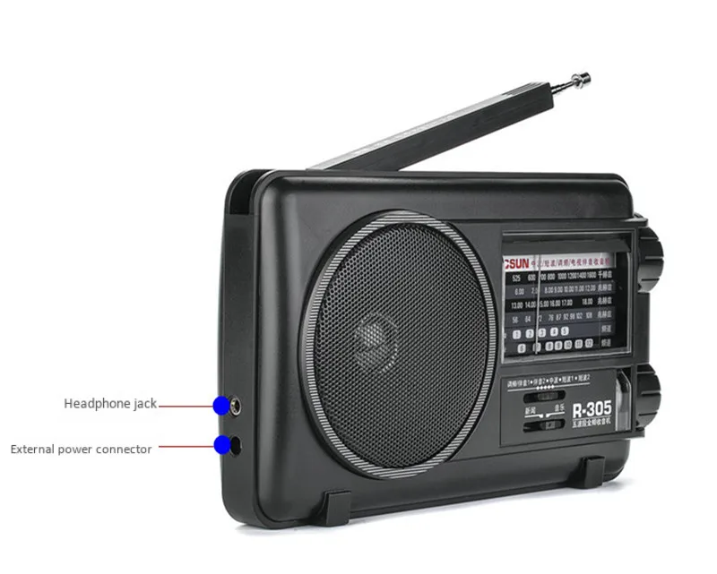 Портативный FM MW Многополосный Радио динамик портативный плеер многополосный коротковолновый полный указатель Ретро вещания полупроводниковый Рог AC DC