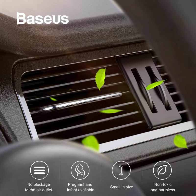 Baseus Auto Lufterfrischer Parfüm Auto Duft Einstellbare Auto Aromatherapie  Auto Diffusor Auto Lüftung Erfrischer Halter