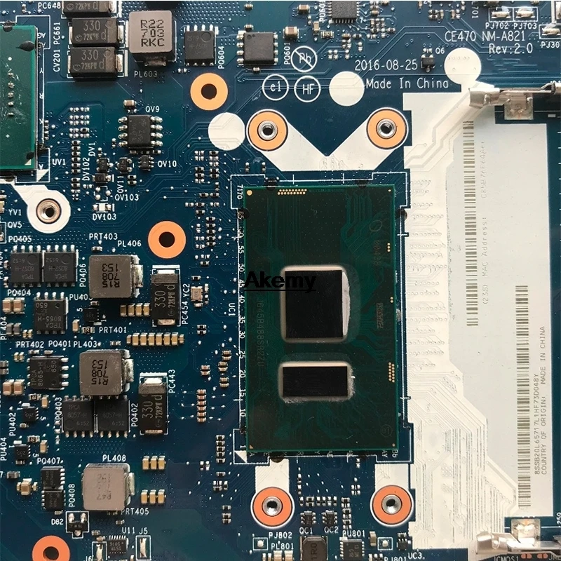 CE470 NM-A821 for Lenovo Thinkpad E470 E470C notebook motherboard 01EN265 CPU i5 7200U GT920M 2G 10